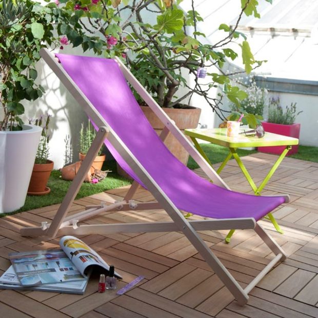 mobilier modern de balcon masă scaune de punte verde violet lemn Scaune de masă podele din lemn violet verde