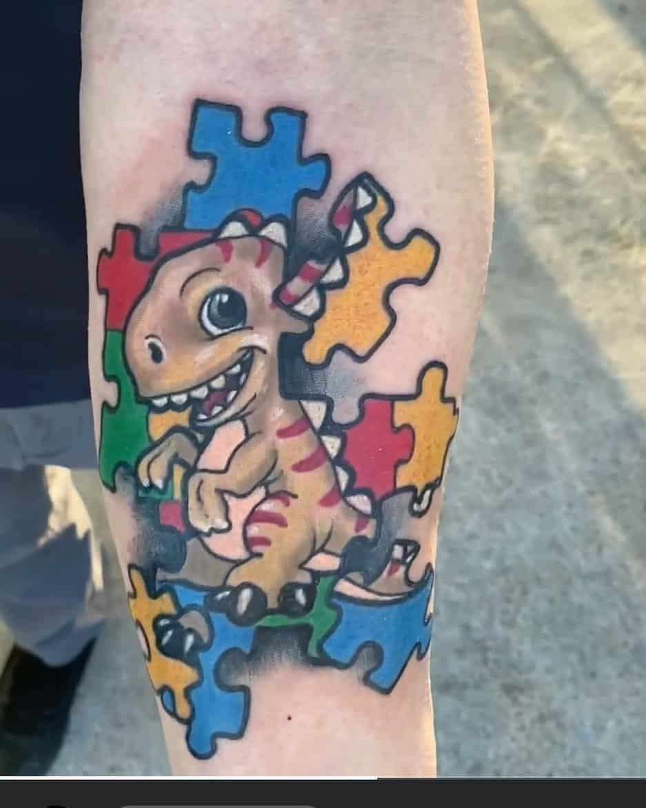 Autizmo tatuiruotė sūnui