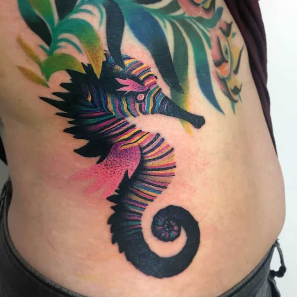Tatouage Estomac Hippocampe