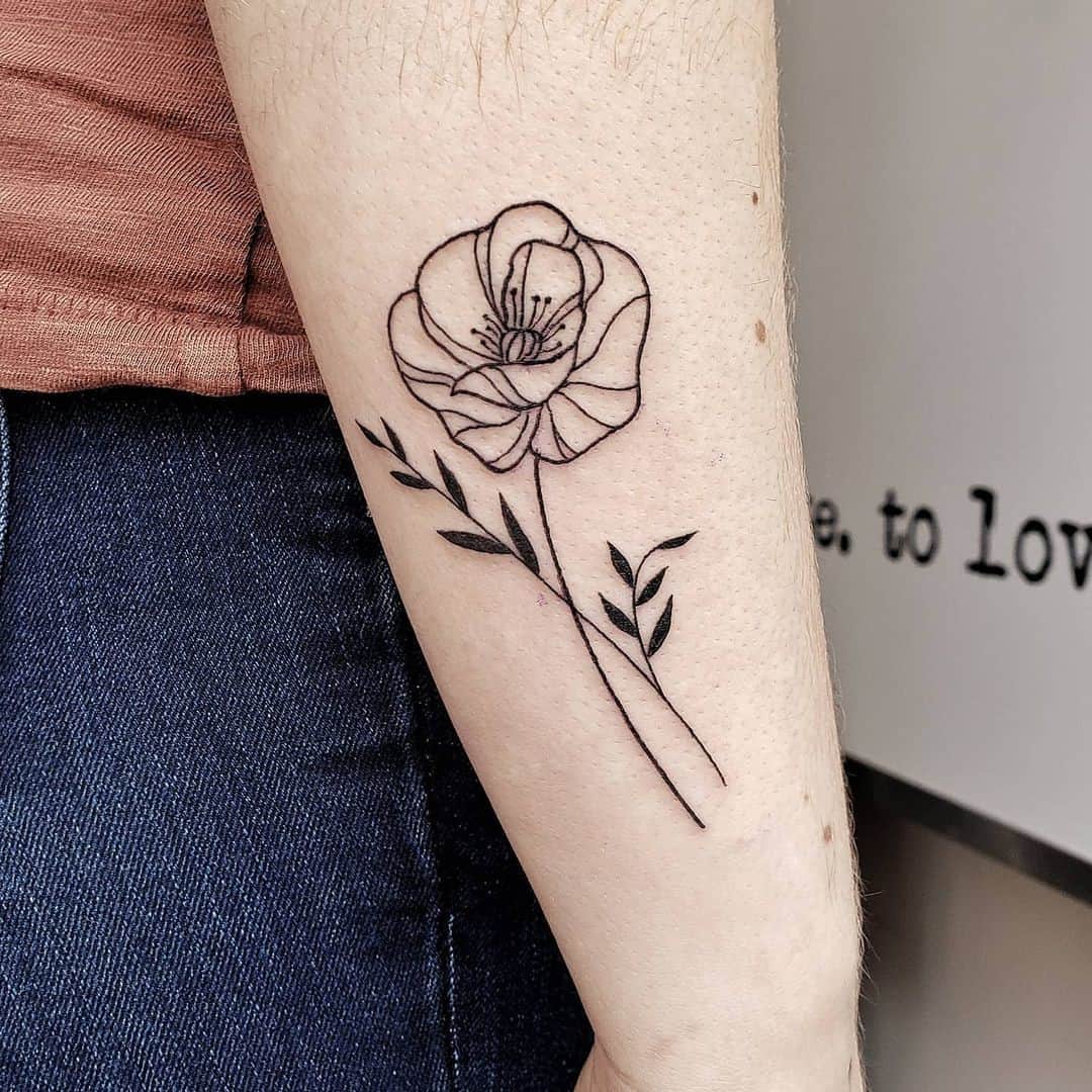 小さな黒い前腕ポピー