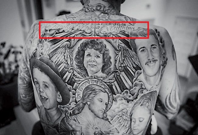 travis barker-obitelj preko svega tetovaža