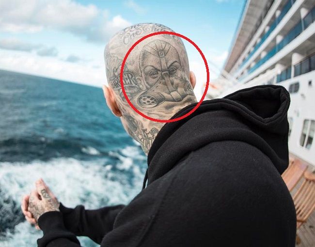 tetovaža logotipa travis-transplants band