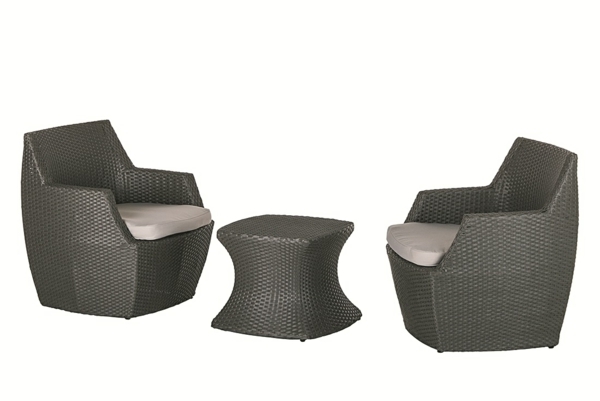 mobilier practic pentru balcon cu economie de spațiu Plaja Polyrattan mobilier pentru balcon cu spațiu mic polyrattan Beach