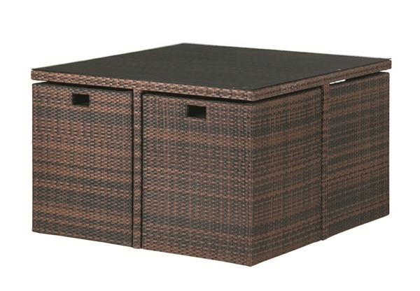 Mobilier Polyrattan scaune grup scaune masă grădină Scaune de masă pentru grupuri de mobilier Polyrattan