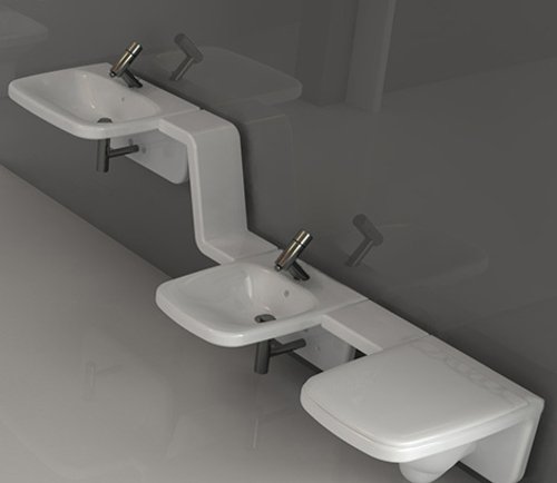 Mobilier modern pentru baie-baie Mobilier interior pentru baie modern