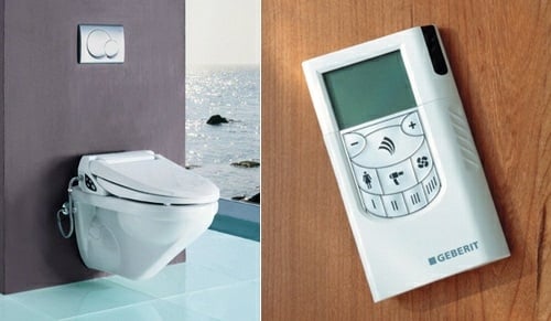 Ideea de design de înaltă tehnologie pentru telecomandă a toaletei Telecomandă de toaletă design high-tech