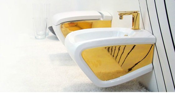 toaletă de aur-bideu design italian toaletă de aur-bideu italian