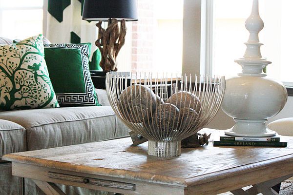 Trend color 2013 combinație de culori neutre camera de zi Verde smarald 2013 combinație culori neutre living