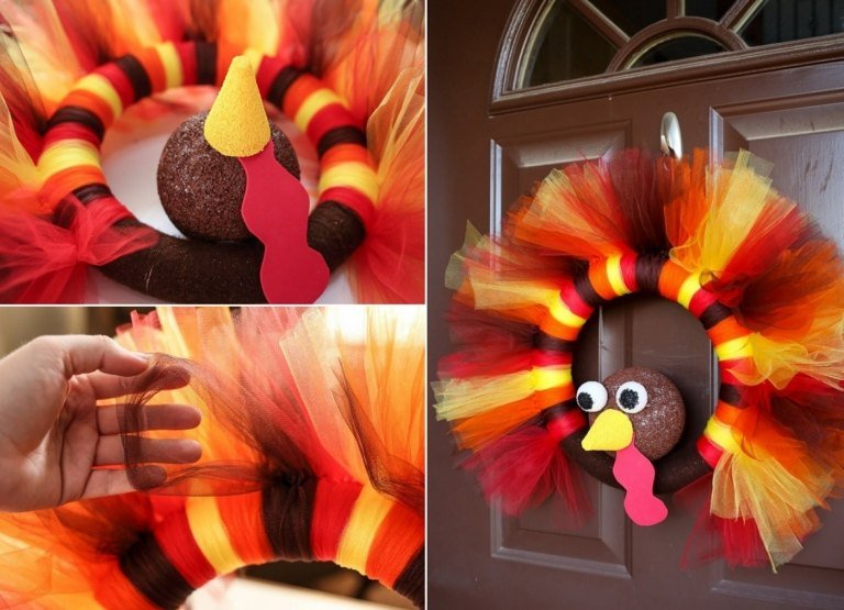 Meșteșuguri de toamnă pentru începători și copii - faceți o coroană de ușă ca decor