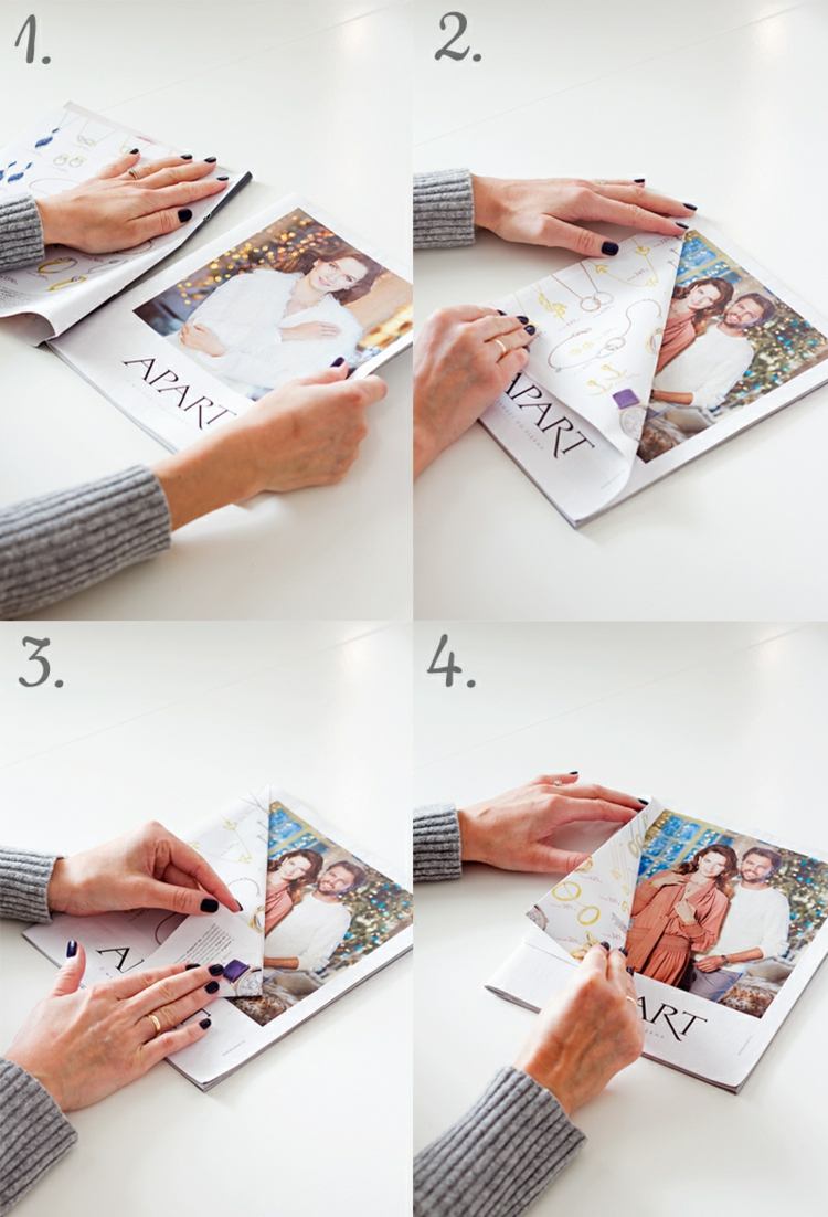 Instrucțiuni pentru brazi de hârtie dintr-o revistă