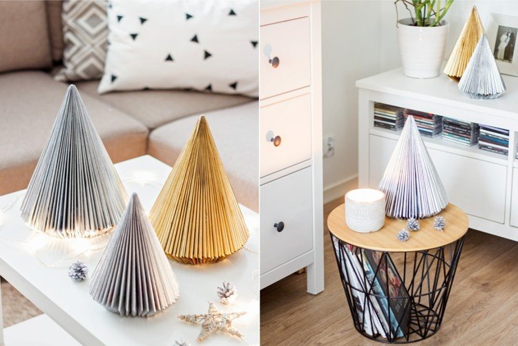 Upcycling pentru Crăciun pentru decorațiuni moderne dintr-o revistă