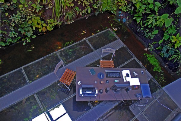 Patrick Blanc birou acasă casa franceză ziduri verzi