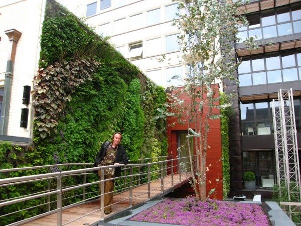 Fațada verde a Parlamentului UE botanist Patrick Blanc