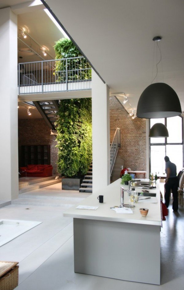 stâlp de amenajare interioară de ecologizare verticală