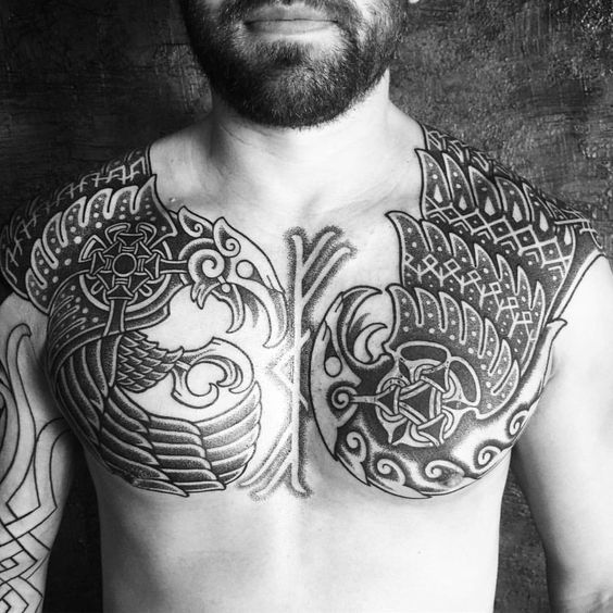 Muška tetovaža crnom tintom