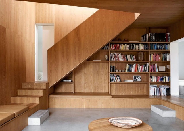 Insert pentru lambriuri din lemn - arhitecți moderni Villa-Wienberg-Friis și Moltke Insert de lambriuri din lemn-modern Villa-Wienberg aarchus dänemarḱ casă renovată