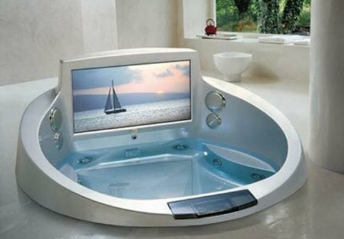 design modern jacuzzi cu televizor