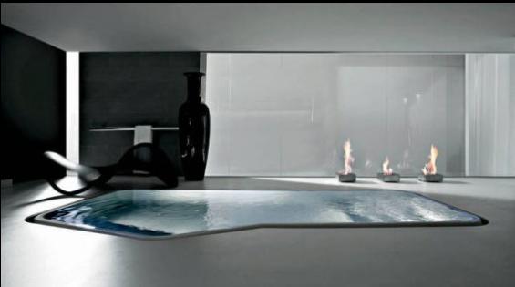 design minimalist pentru jacuzzi