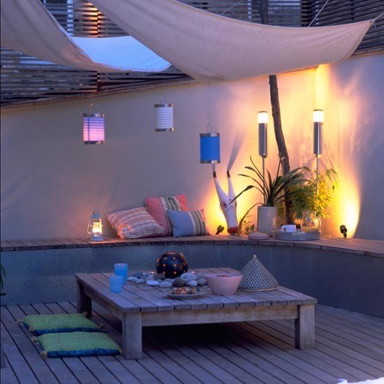 Lanterne de copertine masă din lemn ecran de confidențialitate de mai sus Copertine terase felinare masă din lemn ecran de confidențialitate de mai sus