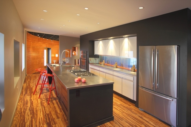 parchet bucatarie moderne electrocasnice noi echipamente accent