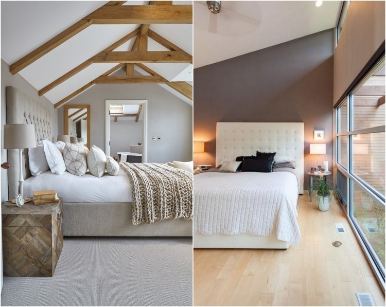 Accente de lemn în dormitorul gri perete design-gri-dormitor-consolă-pat tapițat-accente din lemn