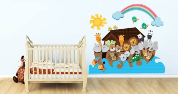 Folie de perete - cameră pentru copii colorată Slogan de perete - cameră decorativă colorată pentru bebeluși