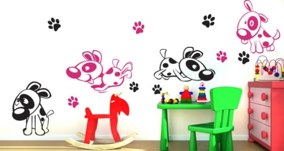 Decalcomanii de perete haioase-grădiniță copii mobilier-Ikea Decalcomanii de perete haioase-creșe mobilier pentru copii-Ikea