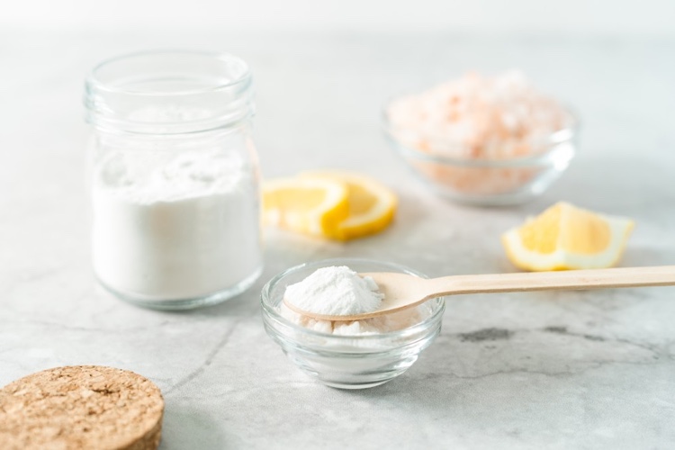 Bicarbonat de sodiu pentru instrucțiuni de curățare a garniturii de etanșare din cauciuc