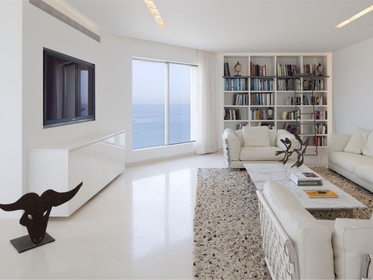 Mobilier alb mobilier TV design living