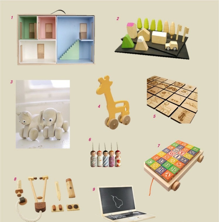 cadouri de Craciun pentru copii idei din lemn laptop casa de papusi