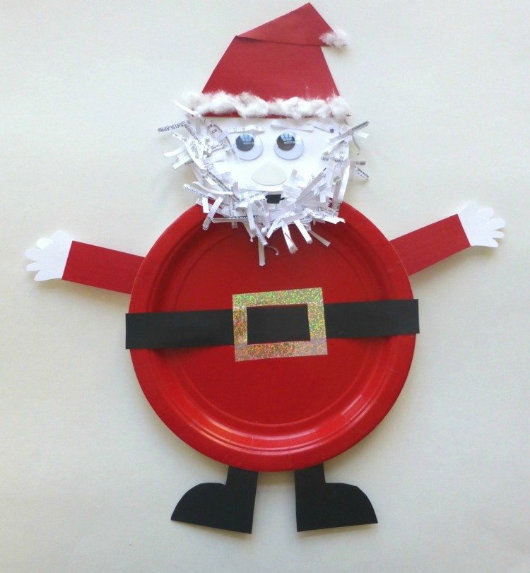 placă de hârtie tinker Moș Crăciun