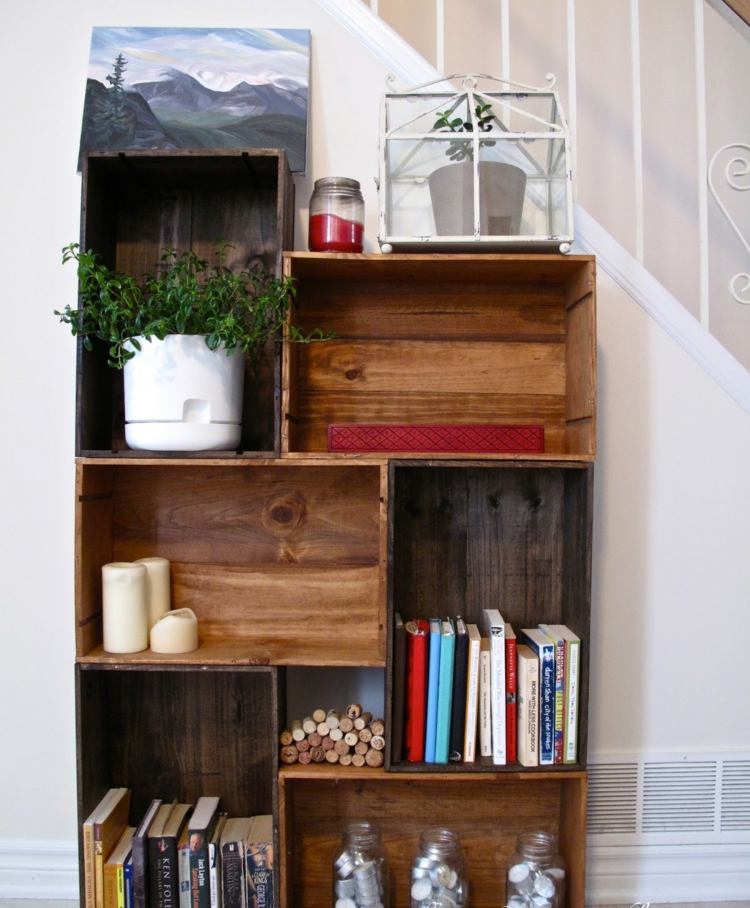 Cutie de vin-raft-hol-idee-inspirație-decorativă