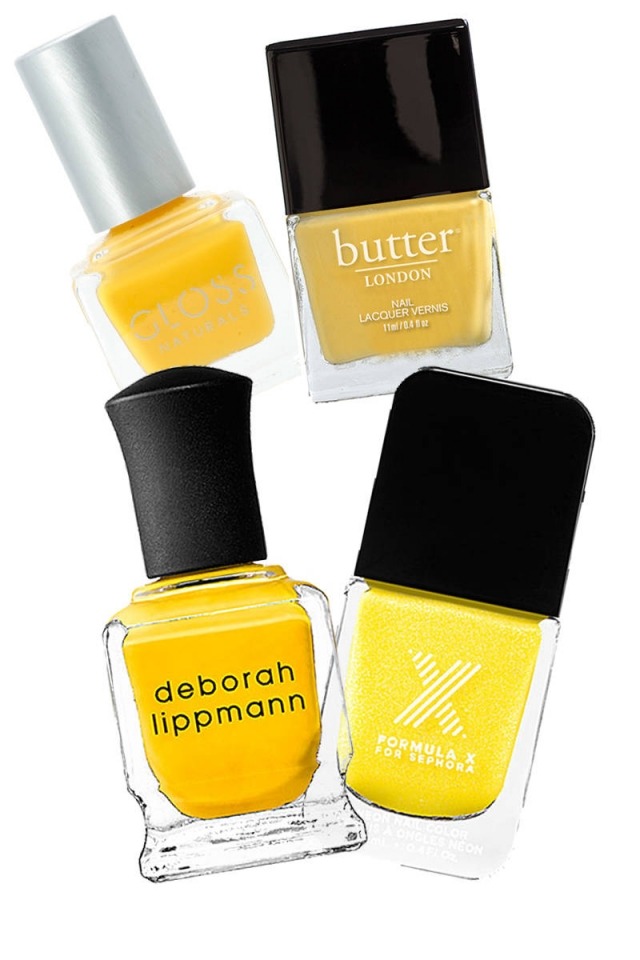 culori-însorite-lac-unghii-idee-galben-strălucitor