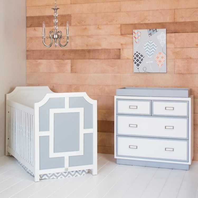 Mobilă americană pentru copii mici Masa de schimbat-camera pentru bebelusi-max-albastru deschis-alb-lemn-clasic-inca-dreptunghiular