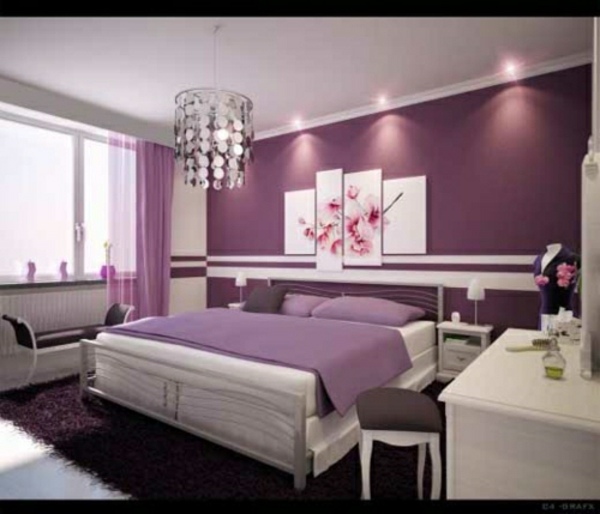 tapet mural interior romantic dormitor roz romantic-roz-dormitor-interior-mural-tapet