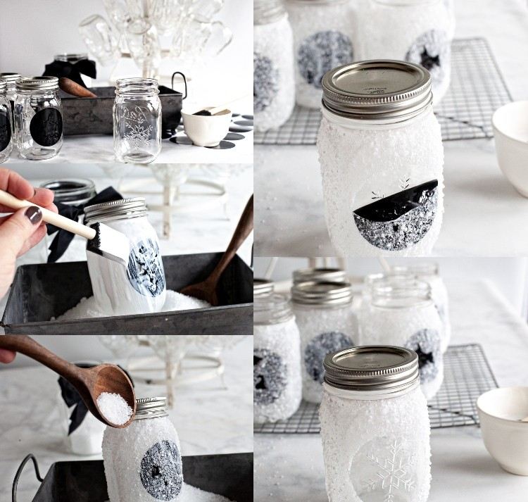 Lanternă Tinker cu zăpadă artificială și motive de iarnă