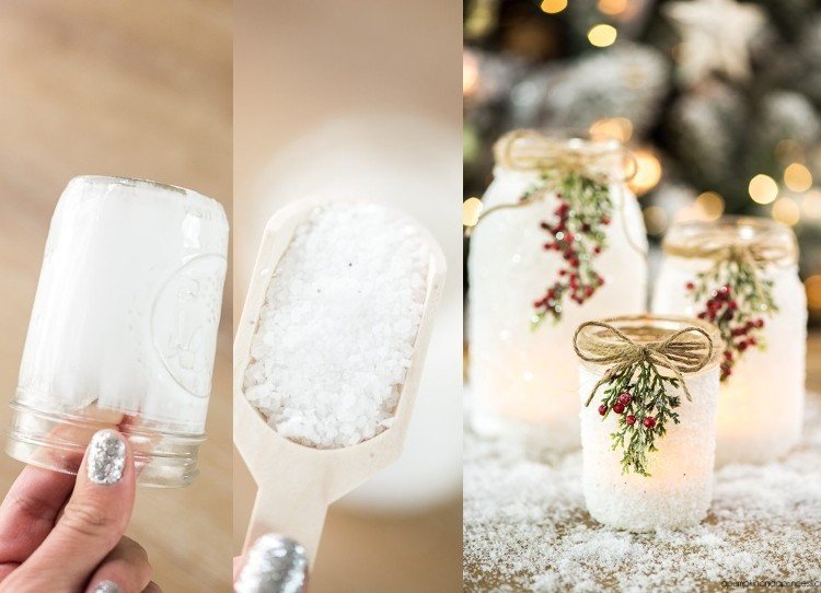 Creați-vă propriul felinar cu motive de iarnă și materiale naturale