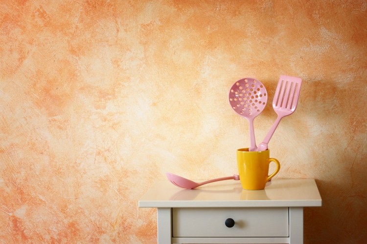 Pereții pictează idei-bucătărie-pictură-tehnici-efecte