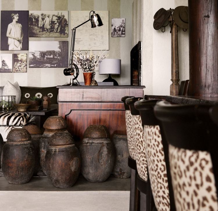 colectează obiecte decorative autentice și astfel proiectează casa idei-mobilier-apartament-africa-arata-lemn-vintage-deco-poze-perete