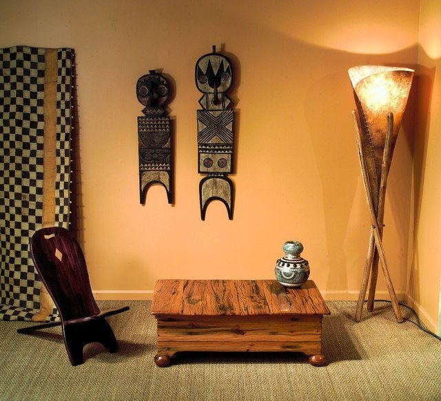 Mobilați apartamentele-idei-masă rustică-fotoliu-decoruri africane și lumină Mobilier pentru camere tematic-mobilier-din-lemn-rustic-decoratiuni-africane