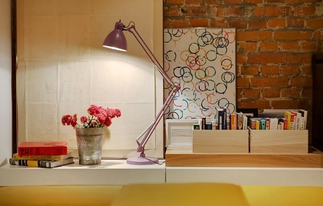 Decorarea casei-perete-cărămidă în stil industrial