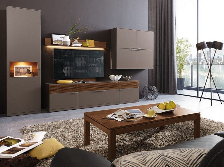suprafață maro mat și iluminare cu LED idei-de-perete-de-viață-iluminat-modern-mat-taupe-taupe-kara2