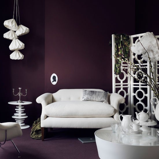 Fengshui mobilier idei-living violet