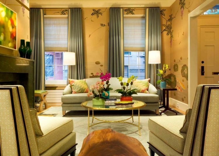 sufragerie-perdele-perdele-verde-pastel-albastru-ocru-galben-perete