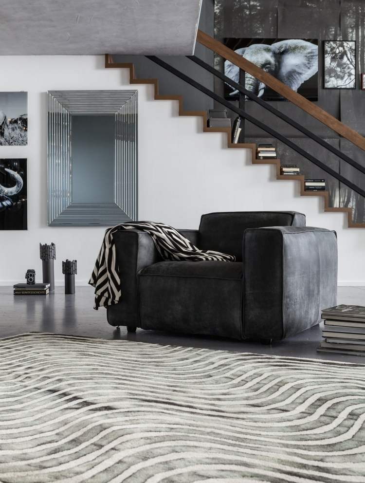 sufragerie-mobilier-kare-colecție-nouă-fotoliu-gri-velur-tapițerie-mare