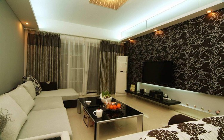 living modern în alb și negru living modern-negru-alb-tapet-iluminat