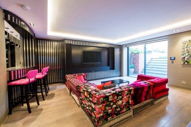 Aduceți mobilierul cu iluminare elegantă - trăiți cu culoare și model Home Theater-living-idei-mobilier-elegant-iluminat-living-cu-culoare