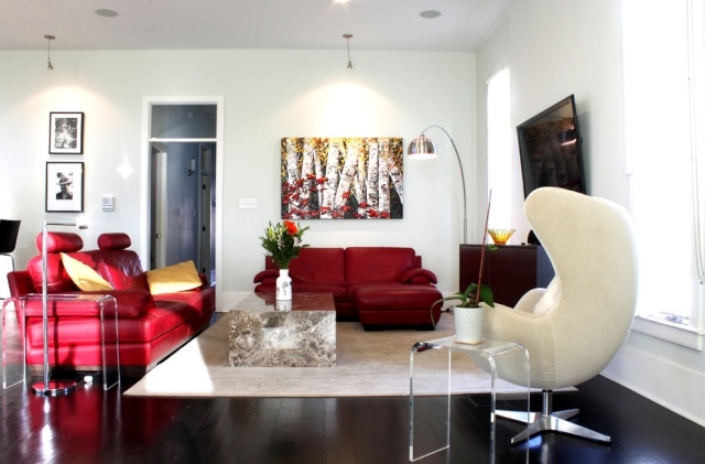 mobilier de sufragerie din fotoliu din piele metalică roșu - fotoliu înalt alb living-scaune-fotoliu-solid-din-piele-roșu-piele-fotoliu-înalt-alb