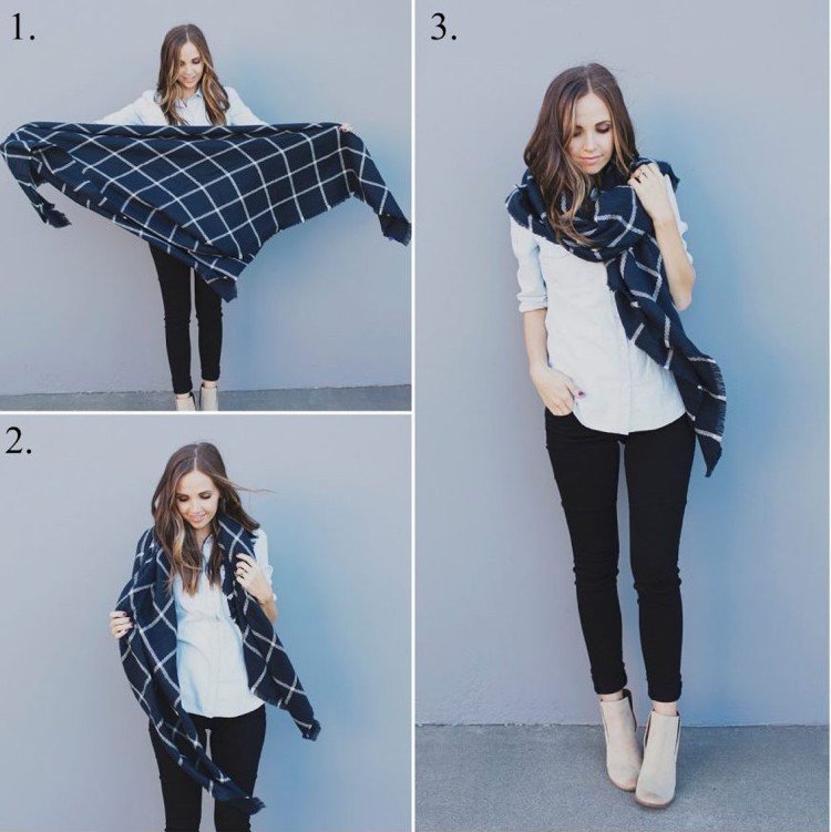 Legați o eșarfă XXL pe o parte Eșarfă XXL-cravată-batistă-cravată-stil-neagră