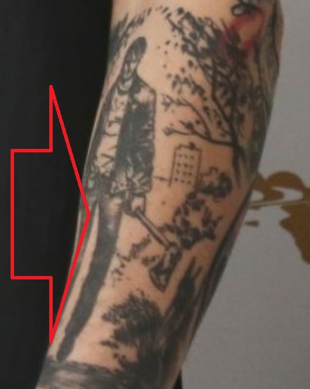 Yzomandias tetovaža errie figure lijeve ruke